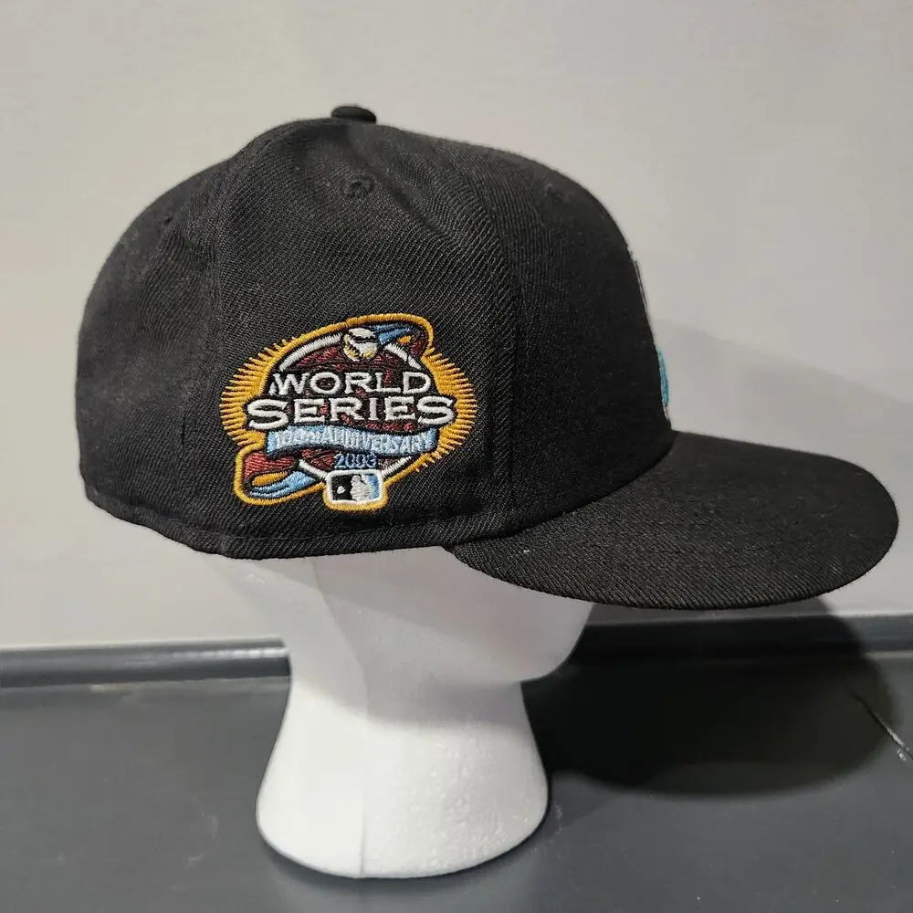 VTG Florida Marlins New Era 59Fifty Mens 7 World Series 2003 Cooperstown Hat Cap